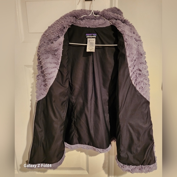 Patagonia Fuzzy Asymmetric Zip Up Teddy Vest Womens Medium Gray - Picture 2 of 6